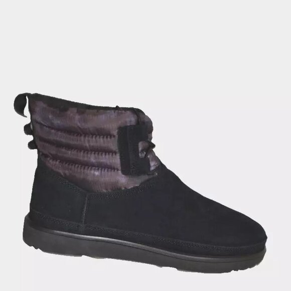 New! UGG Men\'s Classic Mini Lace Up Boot Suede Black Size 11 DD328A main image 6